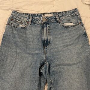 Garage Light Blue Straight Jeans